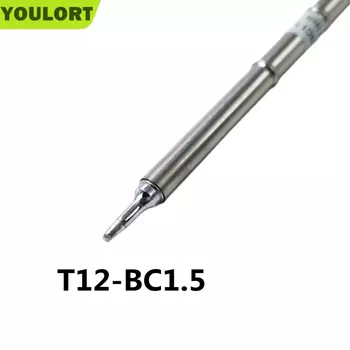 YOULORT T12-BC1.5 Сварочные инструменты, паяльные наконечники для FX952/951/9501/907, ручка, светодиодная паяльная станция OLED