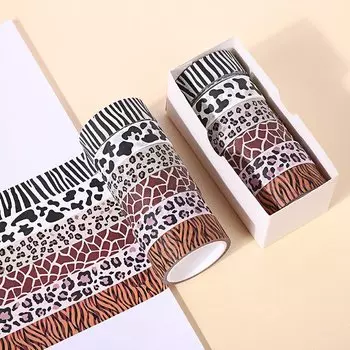 YOUQIWJ 6 шт. Лента Васи с принтом животных