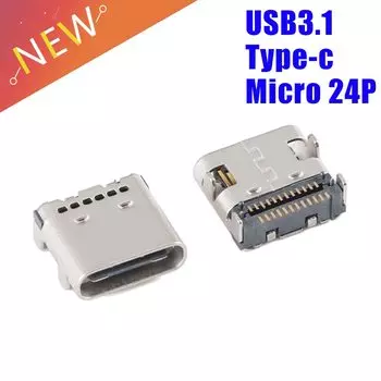 Your Cee usb Connectors 24 pin type C USB female jack