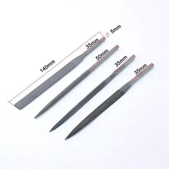 YOUSAILING 5*140 мм 4 шт. пневматические напильники, воздушный напильник, аксессуары для пил, детали воздушного напильника, напильники