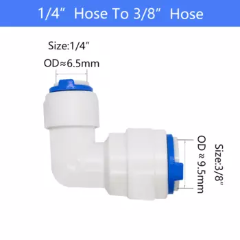 YQBS Коленчатый адаптер RO Аксессуары для аквариума 1/4 3/8 Комбинированная трубка с быстрым соединением