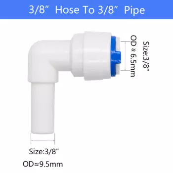 YQBS локоть для водоснабжения 1/4 3/8 пластик