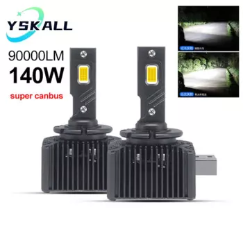 YSKALL 12V D1S D3S светодиодный фары 90000Lm D4S D5S D2S D8S автомобильные лампы Canbus 140W D1R D2R D3R D4R автомобильная лампа 1:1 ксенон HID комплект