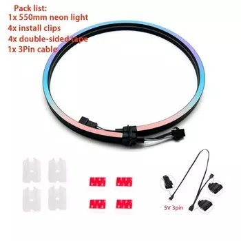 YSRSAI RGB светодиодная лента 550 мм 5В для ПК