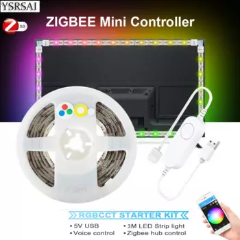 YSRSAI Zigbee светодиодная лента RGB+теплый+белый 5В