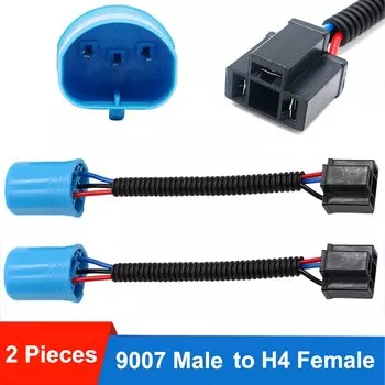 YSY 2 шт. 9007 штекер на H4 гнездо переходник жгут проводов передсветильник РА противотуманная светильник штекер кабеля