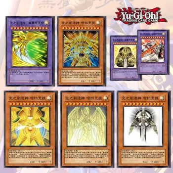Yu-Gi-Oh God of Creation Harakti три волшебных Бога самодельная открытка плоский взрыв NRR мальчик ACG Коллекция игрушек подарок на день рождения