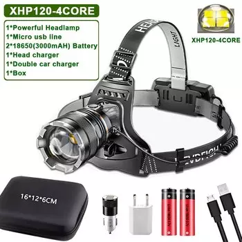 YUAITANE 2024 XHP360 налобный фонарь черный