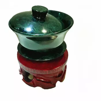 Yuanyang Нефритовая лекарственная чашка, каменная чашка Tureen San Cai Bei