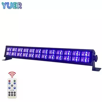 Yuer 24 LED UV Violet Black Lights DJ Par Lamp