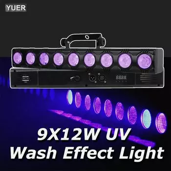 Yuer 9x12W УФ светодиодный светильник для сцены