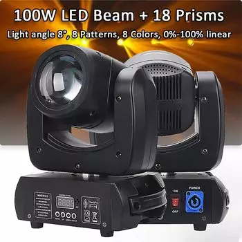 Yuer LED Moving Head Light 100W 18 Prisms