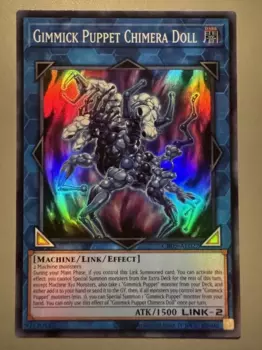 Yugioh KONAMI Дуэль Монстры реальный трюк марионетка чимра кукла супер редкая азиатская коллекция на английском мята карточка