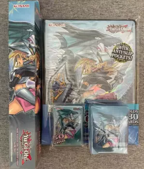 YuGiOh Темный волшебник Девушка Дракон рыцарь карты рукава игровой коврик колода коробка Лот
