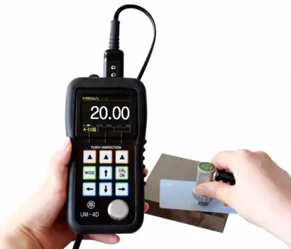 YUSHI UM-4D высокоточный Ультразвуковой толщиномер с толщиной покрытия
