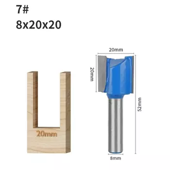 YUSUN 8 мм хвостовик синий прямой бит фреза деревообрабатывающий Фрезерный резак для древесины торцевая фреза концевые фрезы деревообрабатывающие фрезы