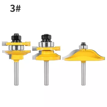 YUSUN фреза для дерева 1/4 дюйма 41 мм Римская Ogee Stile & Rail 3 шт