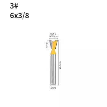 YUSUN фреза для гравировки ласточкин хвост 6 мм