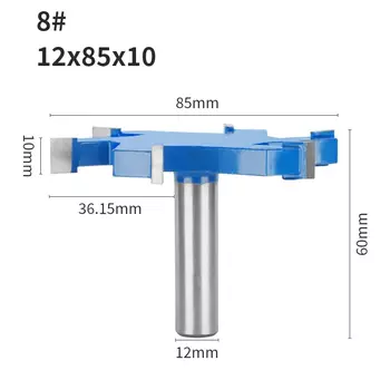YUSUN шесть лезвий Z6 T тип долбежный резак 6 фрез фреза Деревообработка фреза для древесины торцевая фреза инструменты