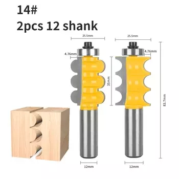 YUSUN Тройная фреза с бусинами для дерева