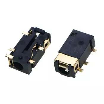 YUXI 10 шт. PJ342/PJ242 6-контактный SMD аудио разъем, Позолоченный разъем, /PJ242 3,5 мм/2,5 мм разъем для наушников