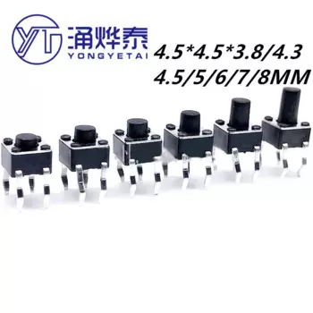 YYT Тактильные кнопки микропереключатели 100 шт.