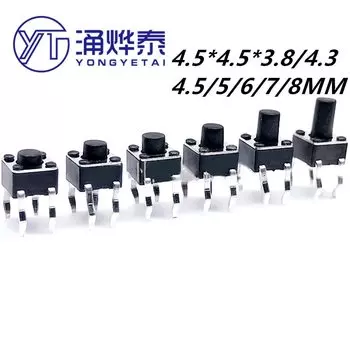 YYT Тактильные кнопки микропереключатели 100 шт.