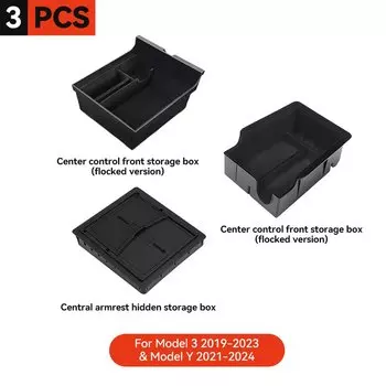 YZ для Tesla Model 3 Model Y 2021-2023, органайзер на центральной консоли, автомобильный подлокотник Tesla, скрытый ящик для хранения, аксессуары для интерьера
