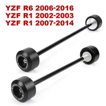 YZF R1 R6 мотоциклетные ползунки передних и задних колес для Yamaha YZF-R1 YZF-R6 YZFR1 YZFR6 1998-2025, ось вилки, маятник, слайдер