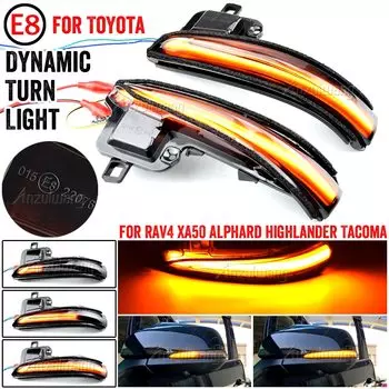 z dynamicznym kierunkowskazem LED w lusterku bocznym do Toyota Alphard Vellfire Tacoma N300 RAV4 XA50 Highlander XU70 2020