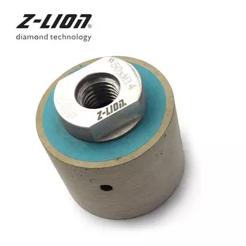 Z-LEAP шлифовальный барабан, 2 дюйма, 1 шт., с алмазным камнем для влажной полировки, мрамора, бетона, раковины, отверстий M14 5/8-11