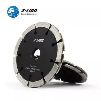 Z-LION 1 шт. 125 мм алмазная пила с двойной точкой, режущий диск для сухой и влажной сэндвичей, круговое колесо, бетонный пол, кирпичная стенка