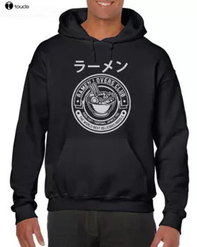 Забавная одежда, повседневные толстовки с капюшоном RAMEN OVERS CLUB NOODLE, ЯПОНСКАЯ ЇЖА, МУЖСКИЙ РАЗМЕР, толстовка S-3XL