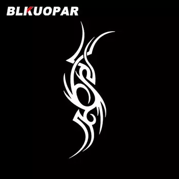 Забавные наклейки на автомобиль BLKUOPAR с родовым узором, самодельные высекающие прикусы, защита от царапин, мотоцикл, графика, товары для автомобилей