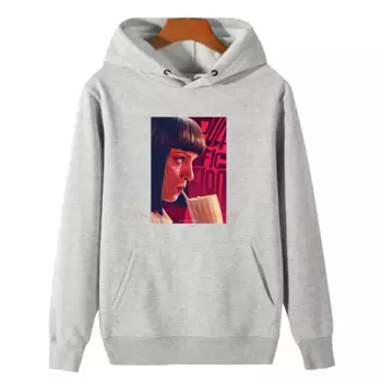 Забавные толстовки с капюшоном с рисунком Pulp Fiction, новые зимние толстовки с капюшоном, толстовки с капюшоном, толстовка унисекс, толстый свитер с капюшоном