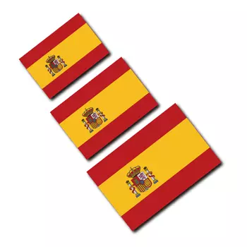 Забавные виниловые автомобильные наклейки с флагом Великобритании Испании и наклейки для автомобилей и мотоциклов, самоклеящиеся