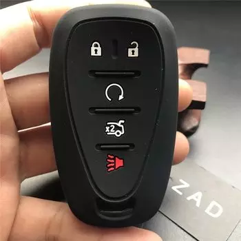 ZAD силиконовый чехол для автомобильного ключа чехол для Chevrolet Cruze 2016 Malibu XL Camaro 5 кнопочный умный пульт дистанционного управления чехол для ключа брелок