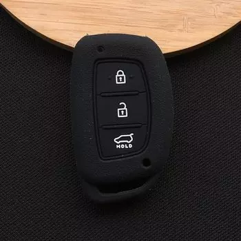 ZAD силиконовый чехол для ключей от машины чехол для Hyundai TUCSON ix25 i30 MISTRA ACCENT IX35 SOLARIS 2017 3 кнопки смарт-ключ автомобильные аксессуары