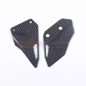 Заднее крепление для ног защитные пластины для пятки обтекатель для KAWASAKI H2 SX 2018-2023 полностью из углеродного волокна 100%