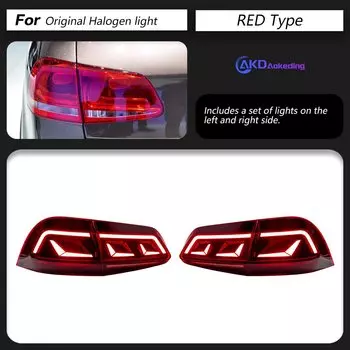 Задние фонари AKD для стайлинга автомобилей VW Touareg 2011-2018, задние фонари DRL, ходовой сигнал поворота, задний тормоз, аксессуары