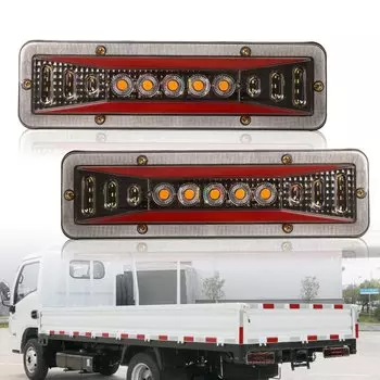 Задние фонари для прицепа, грузовика, 12 В, 24 В, 2 шт.