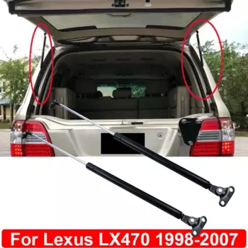 Задний багажник, задняя дверь, подъемная дверь, люк, поддерживает амортизатор, газовая стойка, пружинные стержни для Lexus LX470 1998-2007, автомобильные аксессуары