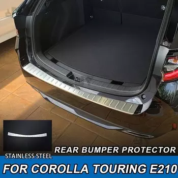 Задний багажник, защита заднего бампера для Toyota Corolla Touring E210, 2019, аксессуары для стайлинга автомобилей из нержавеющей стали, наклейки
