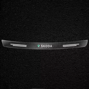 Задний бампер автомобиля, защитные наклейки на багажник, автомобильные наклейки, аксессуары для Skoda Octavia 2 3 A7 Fabia Rapid Superb Scala Kamiq Karoq