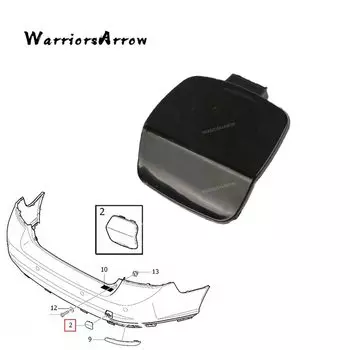 Задний бампер, буксировочный крючок, накладка на глаза, Неокрашенная крышка 30744941 для Volvo S40 2008 2009 2010 2011 2012 2013 39886337 30744941