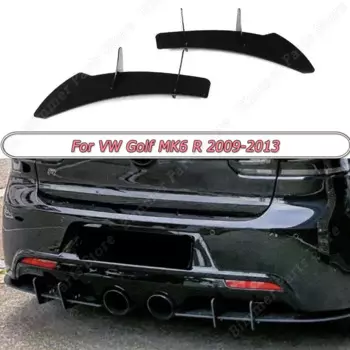 Задний бампер для VW Golf MK6 R 2009-2013 диффузор, губа на задний бампер, защита спойлера, матовые черные автомобильные аксессуары, комплекты кузова ABS
