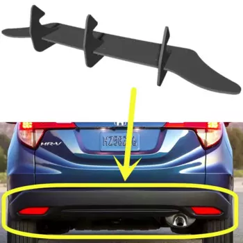 Задний диффузор для Honda HRV H-RV 2013-2016 года, бампер, губы, спойлер, сплиттер, комплект аксессуаров