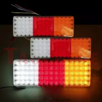 Задний фонарь для прицепа, задний фонарь для грузовика, задний фонарь заднего хода, задний фонарь, сигнал поворота, трактор, грузовой экспресс, задний фонарь для фургона, 2 шт.