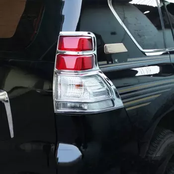 Задний фонарь для Toyota Land Cruiser 150, Prado LC150, FJ150, 2010, 2011, 2012, 2013, задняя зеркальная отделка, хромированный автомобильный Стайлинг