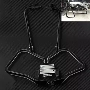 Задний кронштейн для седельной сумки мотоцикла с стальной опорной планкой для Harley Touring King Road Electra Street Glide 1997-2008 14-2022